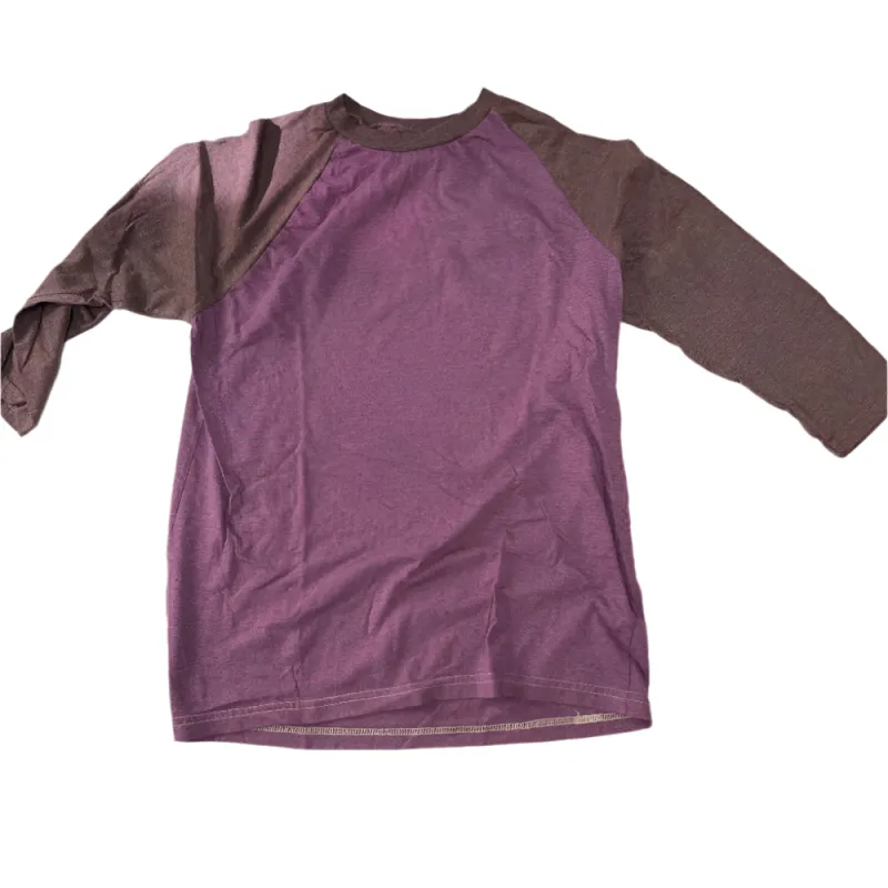 #18 Sample Sale:  Purple Baseball Tee Size MEDIUM sold by Blade + Blue