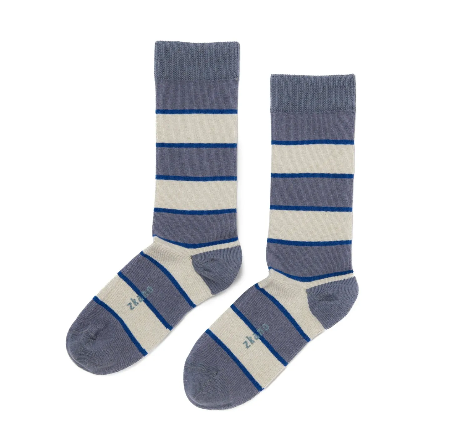 Rugby Stripe Crew Sock - Made In USA by Zkano sold by Blade + Blue