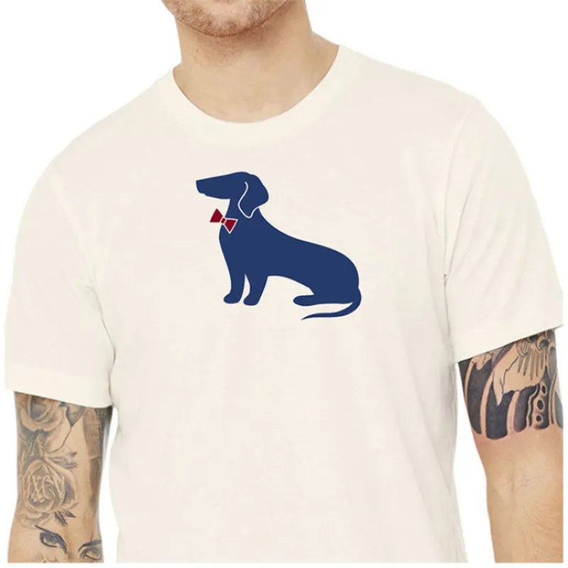 Natural Heather Dachshund T-Shirt sold by Blade + Blue
