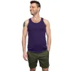 The "Bruiser" Cotton Tank Top in Purple sold by Blade + Blue