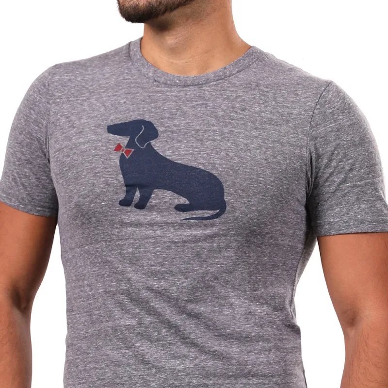 Grey Heather Heather Dachshund T-Shirt (Small) sold by Blade + Blue