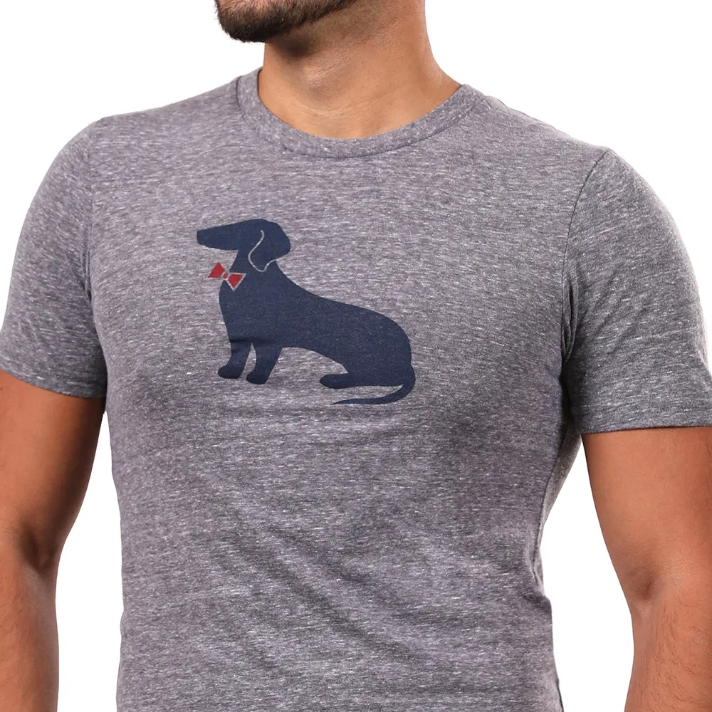 Grey Heather Heather Dachshund T-Shirt (Small) sold by Blade + Blue