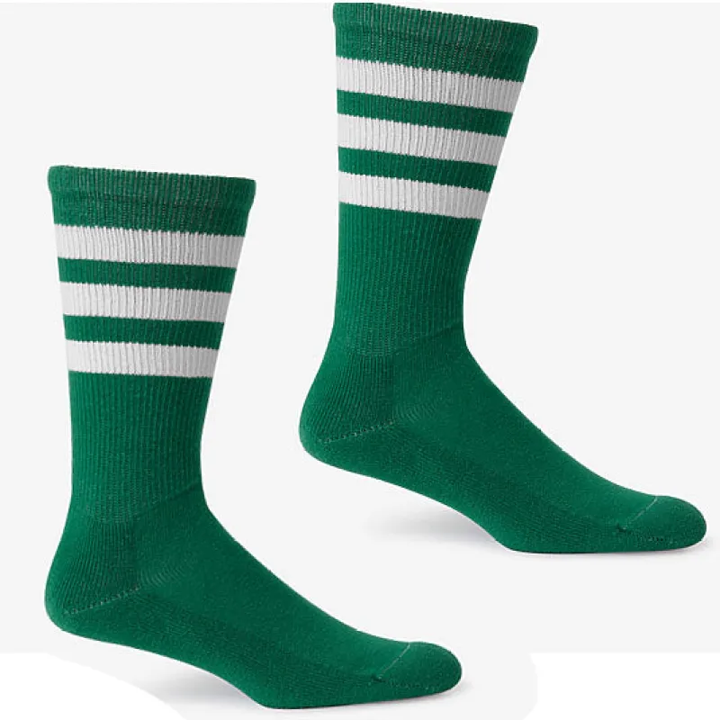 Kelly Green Active Stripe Socks sold by Blade + Blue