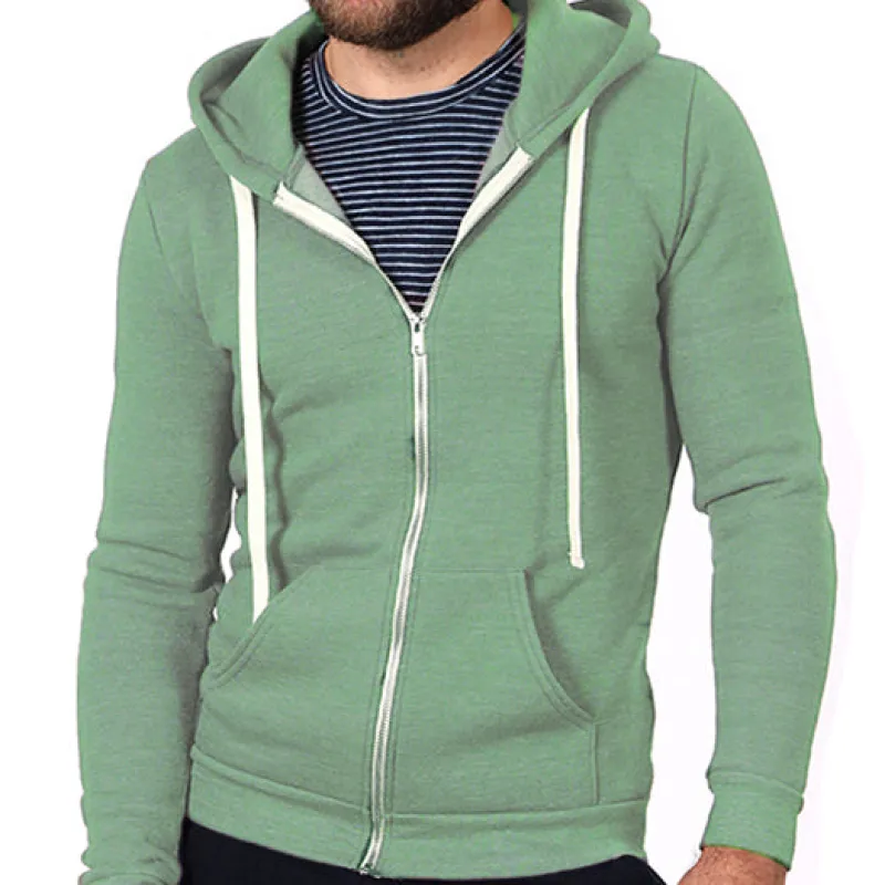 Grass Green Marled Heather Full Zip Hoodie (Size XL) sold by Blade + Blue