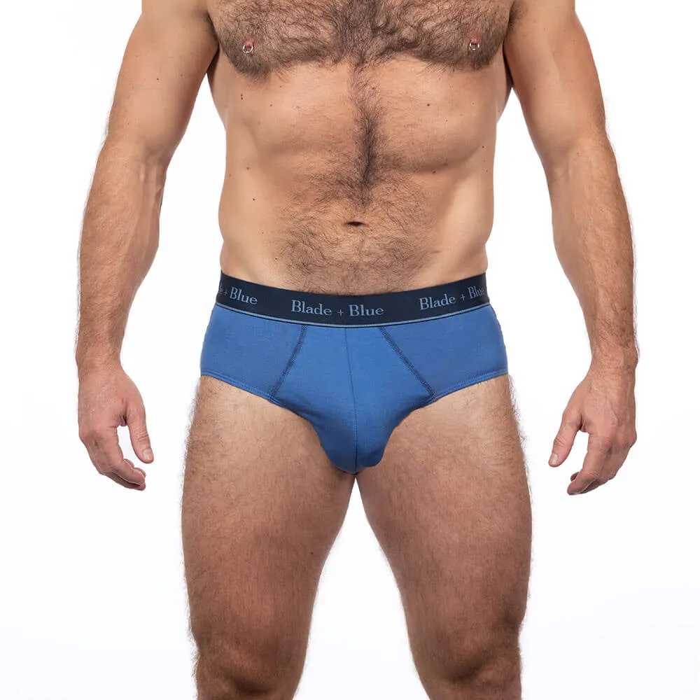 Hero Blue Classic Fit Brief Underwear - Made In USA sold by Blade + Blue product image thumbnail 3