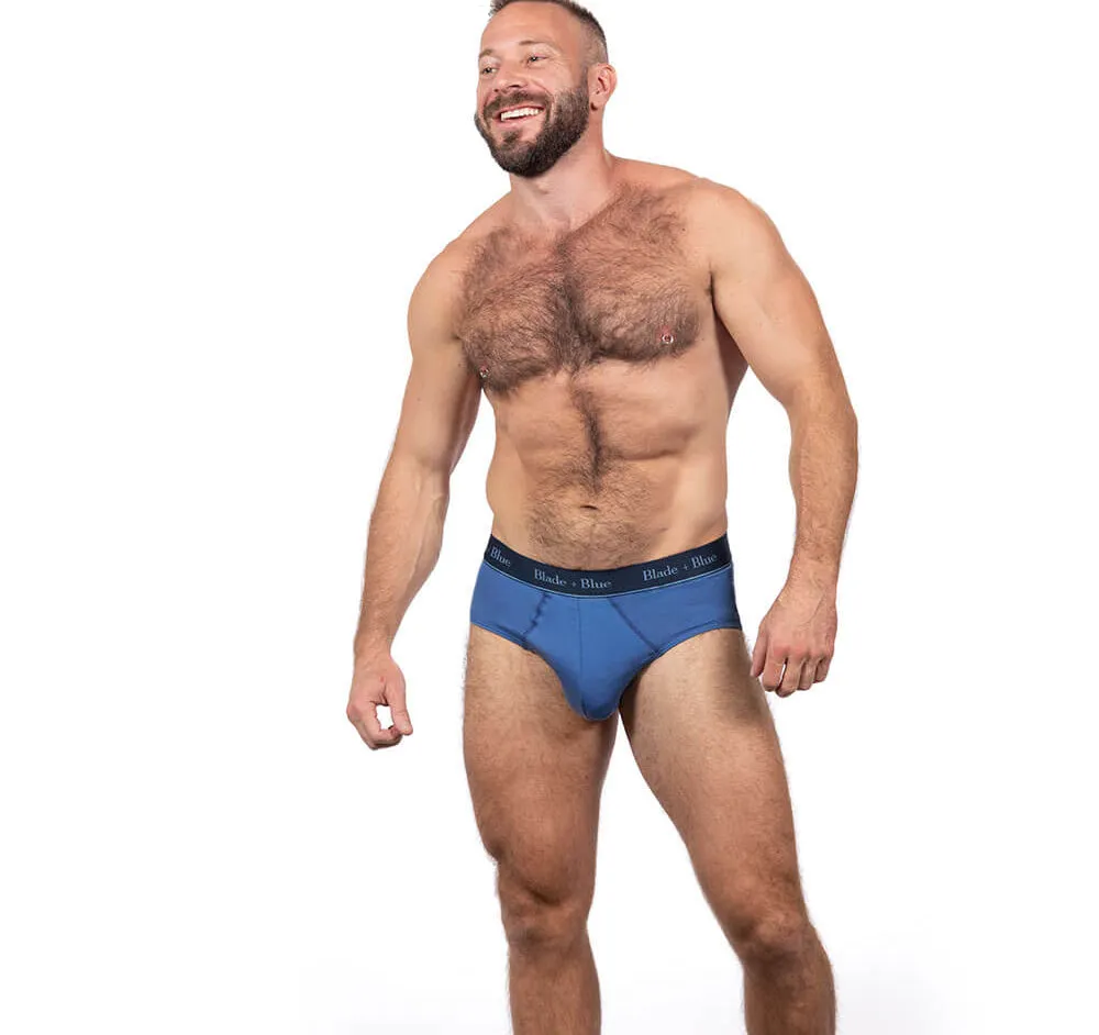 Hero Blue Classic Fit Brief Underwear - Made In USA sold by Blade + Blue product image thumbnail 2