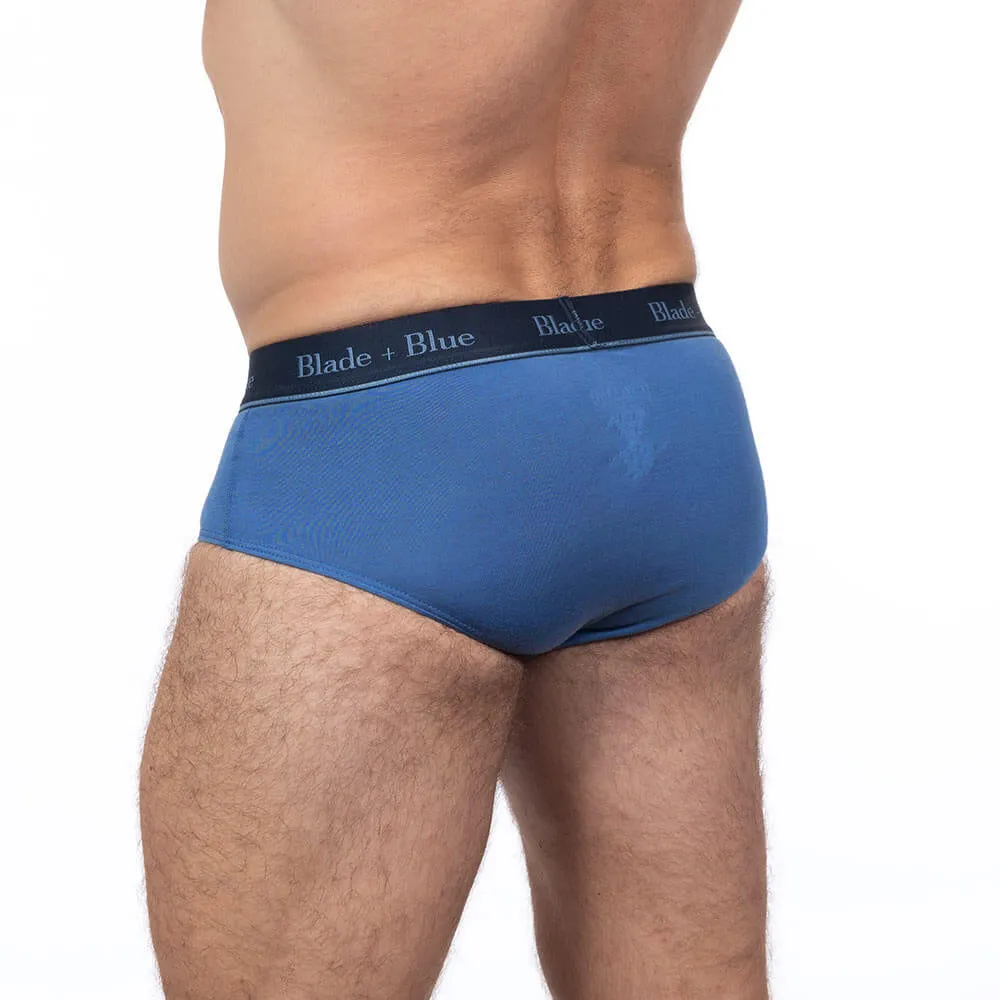 Hero Blue Classic Fit Brief Underwear - Made In USA sold by Blade + Blue product image thumbnail 4