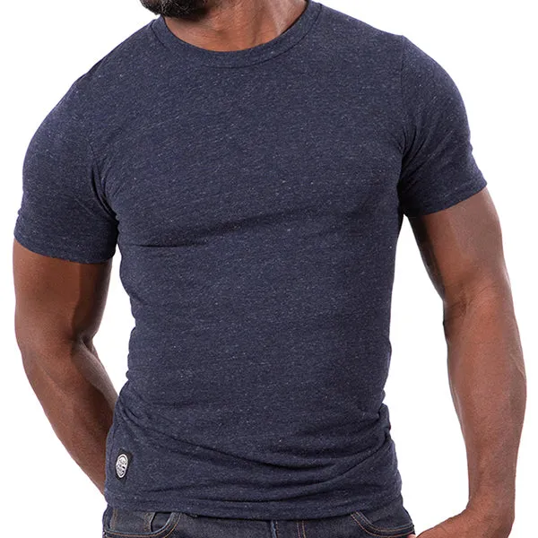 Blue Marled Tri Blend T-Shirt sold by Blade + Blue