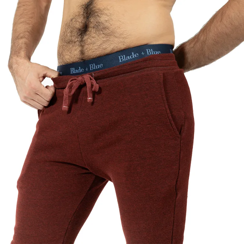 Burgundy Wine Hugger Jogger Sweatpants sold by Blade + Blue