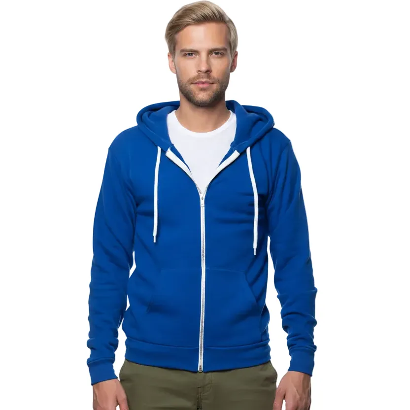 The "Starter" Full Zip 50/50 Hoodie in Cobalt Blue sold by Blade + Blue product image thumbnail 4