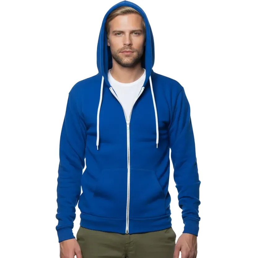 The "Starter" Full Zip 50/50 Hoodie in Cobalt Blue sold by Blade + Blue product image thumbnail 2