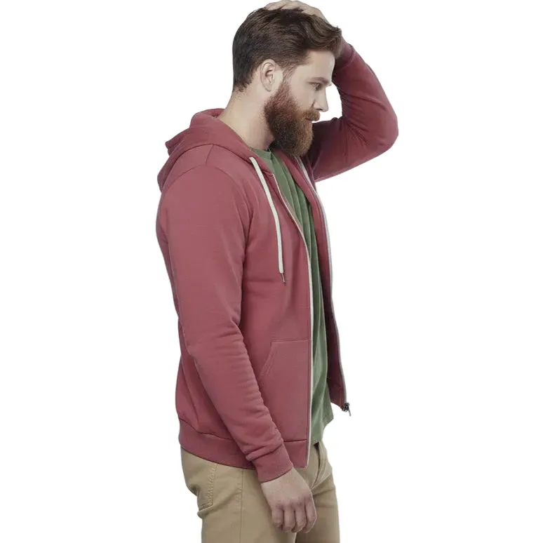 The "Starter" Full Zip 50/50 Hoodie in Red Wine (SIZE M) sold by Blade + Blue product image thumbnail 4