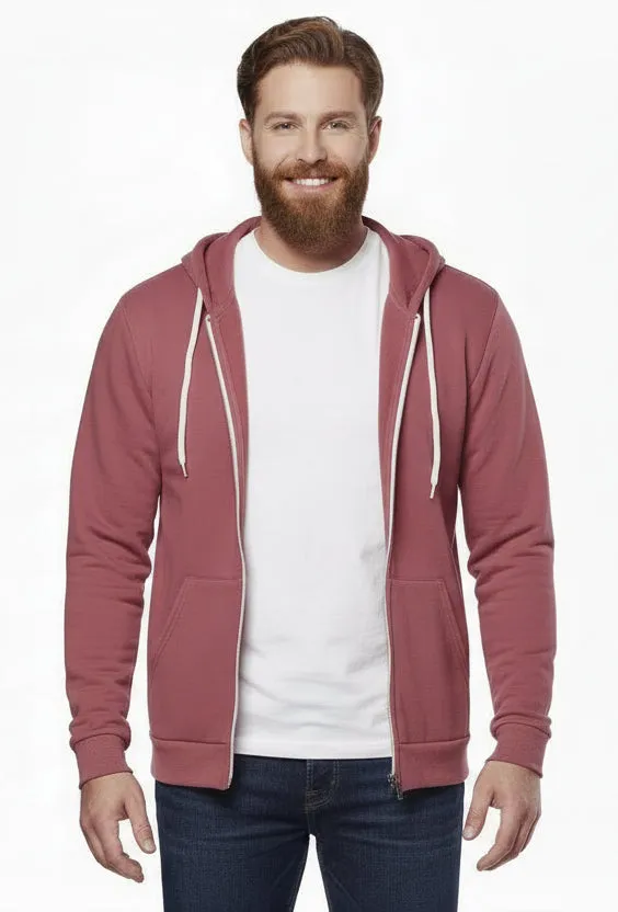 The "Starter" Full Zip 50/50 Hoodie in Red Wine (SIZE M) sold by Blade + Blue product image thumbnail 2