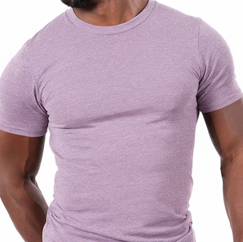 "ARCHER": Lavender Purple Marled Tri Blend T-Shirt made by Blade + Blue