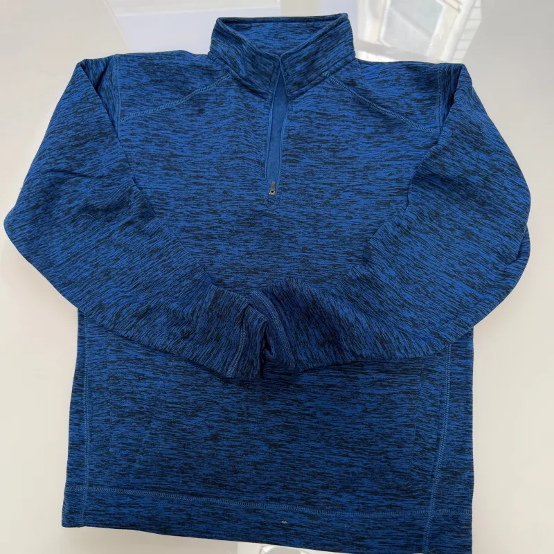 Sample Sale #941: Blue/Black Quarter Zip Tech Sweatshirt: Size SMALL made by Blade + Blue