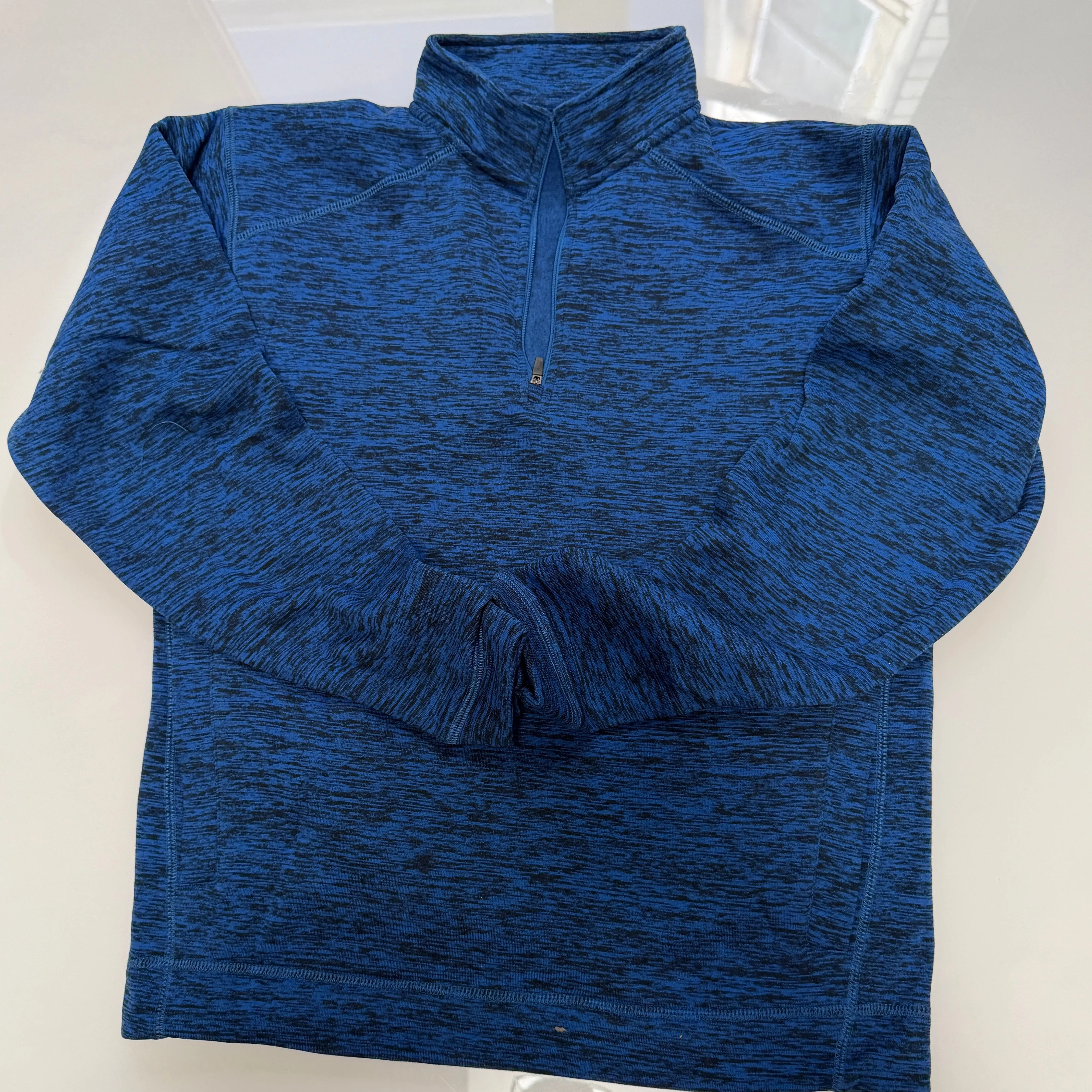 Sample Sale #941: Blue/Black Quarter Zip Tech Sweatshirt: Size SMALL sold by Blade + Blue
