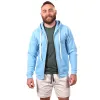 Sky Blue Heather Full Zip Hoodie sold by Blade + Blue