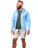 Sky Blue Heather Full Zip Hoodie sold by Blade + Blue