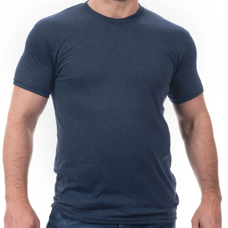 Steel Blue Heather Tri Blend T-Shirt sold by Blade + Blue