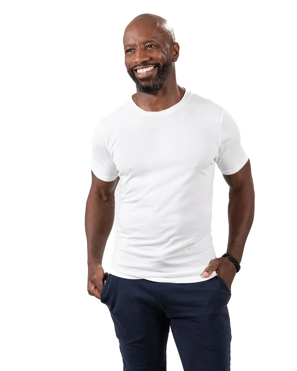 White Cotton T-Shirt sold by Blade + Blue product image thumbnail 3