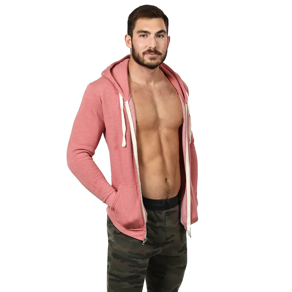 The "JUMPER": Dusty Rose Pink Full Zip Hoodie sold by Blade + Blue product image thumbnail 4