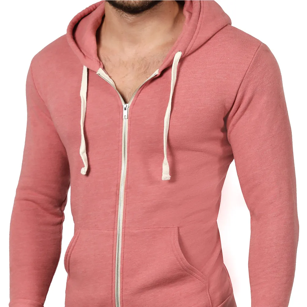 The "JUMPER": Dusty Rose Pink Full Zip Hoodie sold by Blade + Blue