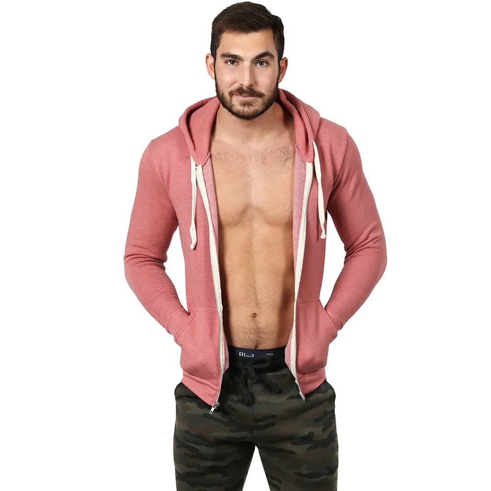 The "JUMPER": Dusty Rose Pink Full Zip Hoodie sold by Blade + Blue product image thumbnail 2