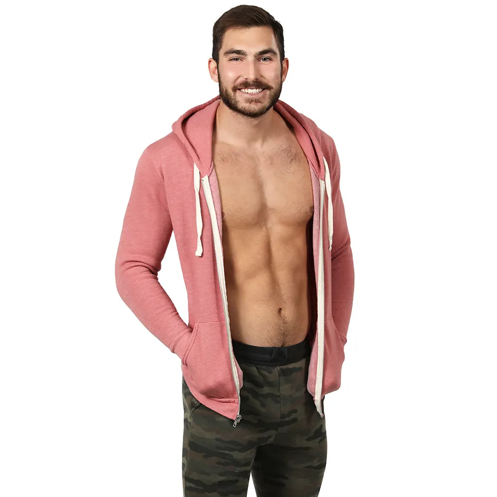 The "JUMPER": Dusty Rose Pink Full Zip Hoodie sold by Blade + Blue product image thumbnail 3