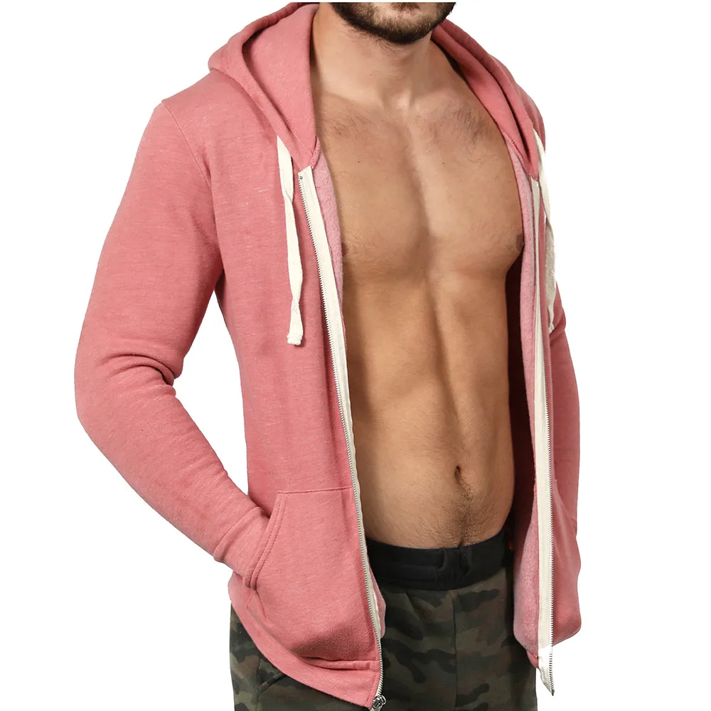 The "JUMPER": Dusty Rose Pink Full Zip Hoodie sold by Blade + Blue product image thumbnail 5