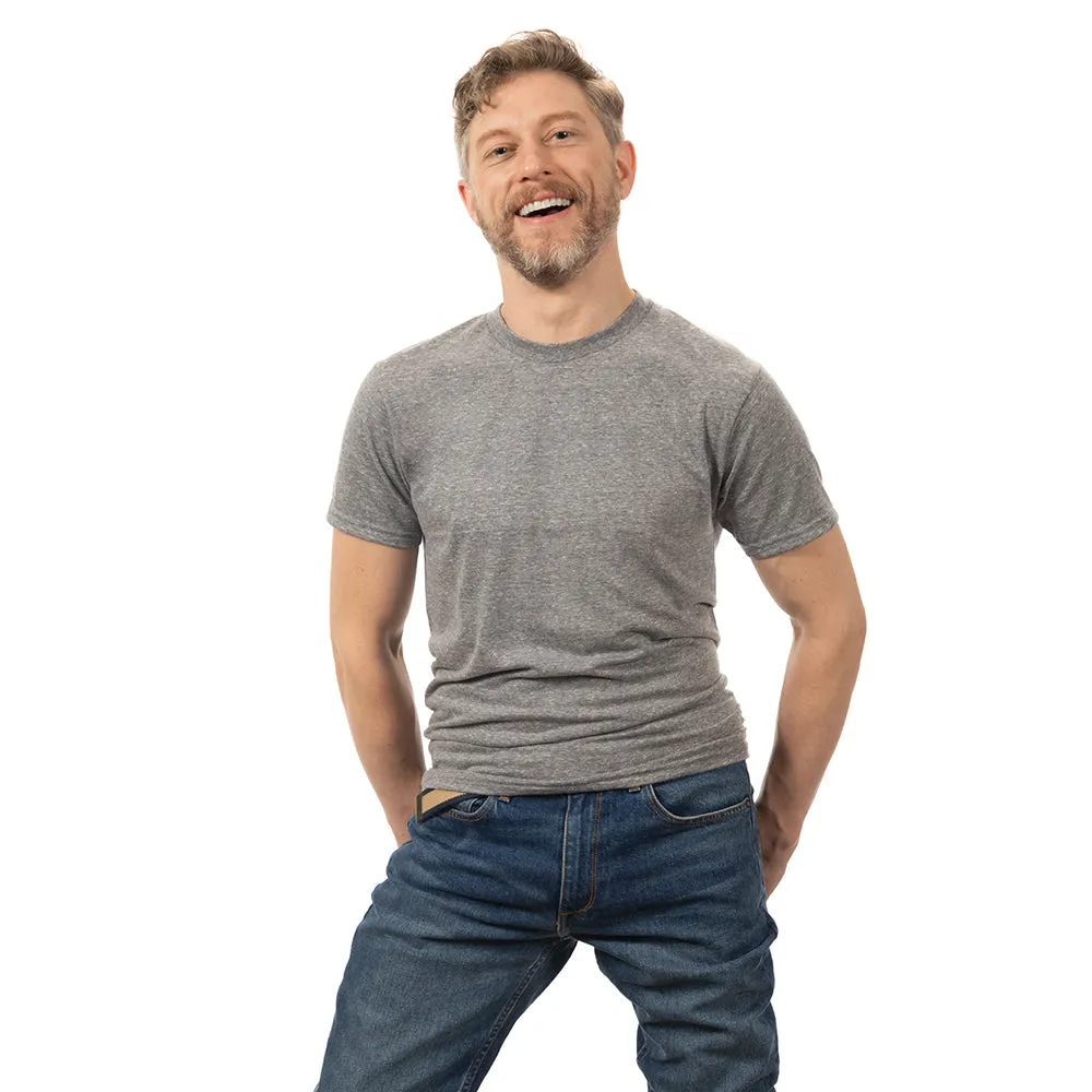 Grey Heather Tri Blend T-Shirt sold by Blade + Blue product image thumbnail 3