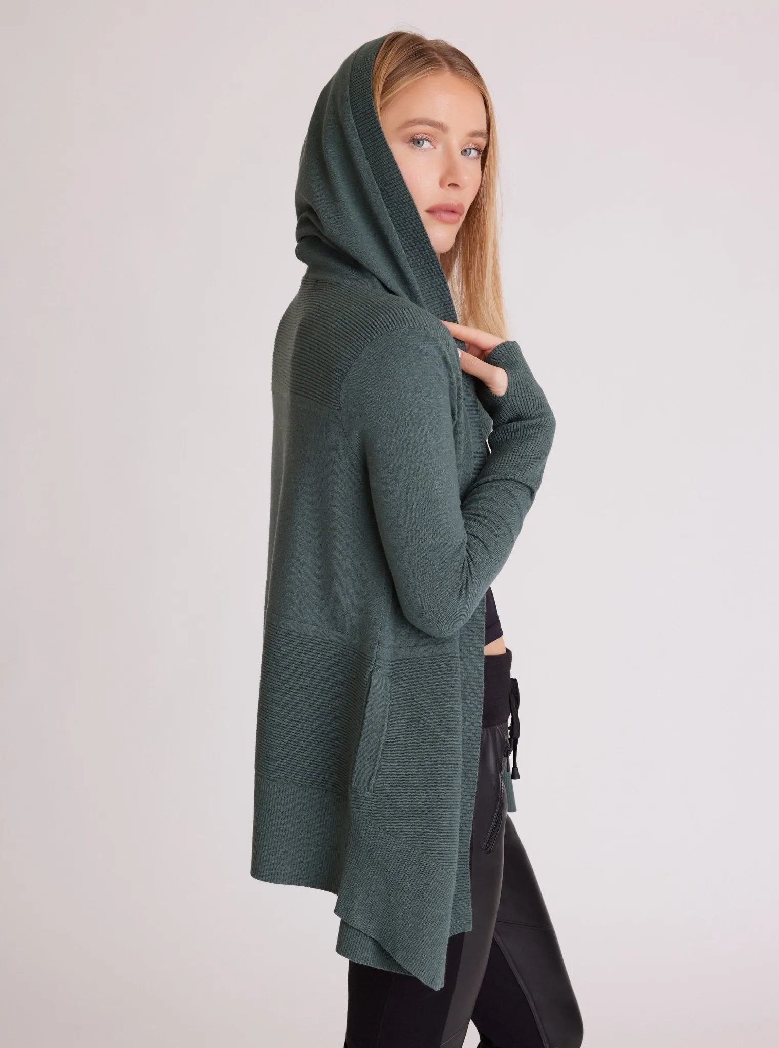 Cropped Portola Cardigan - Dark Forest FINAL SALE LAST CALL sold by blanc noir product image thumbnail 2