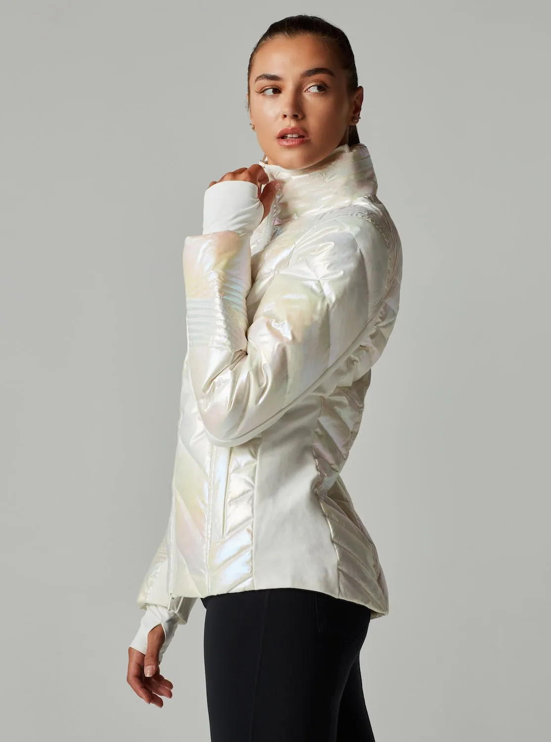 Breakthrough Puffer Jacket - Oyster - FINAL SALE sold by blanc noir product image thumbnail 2