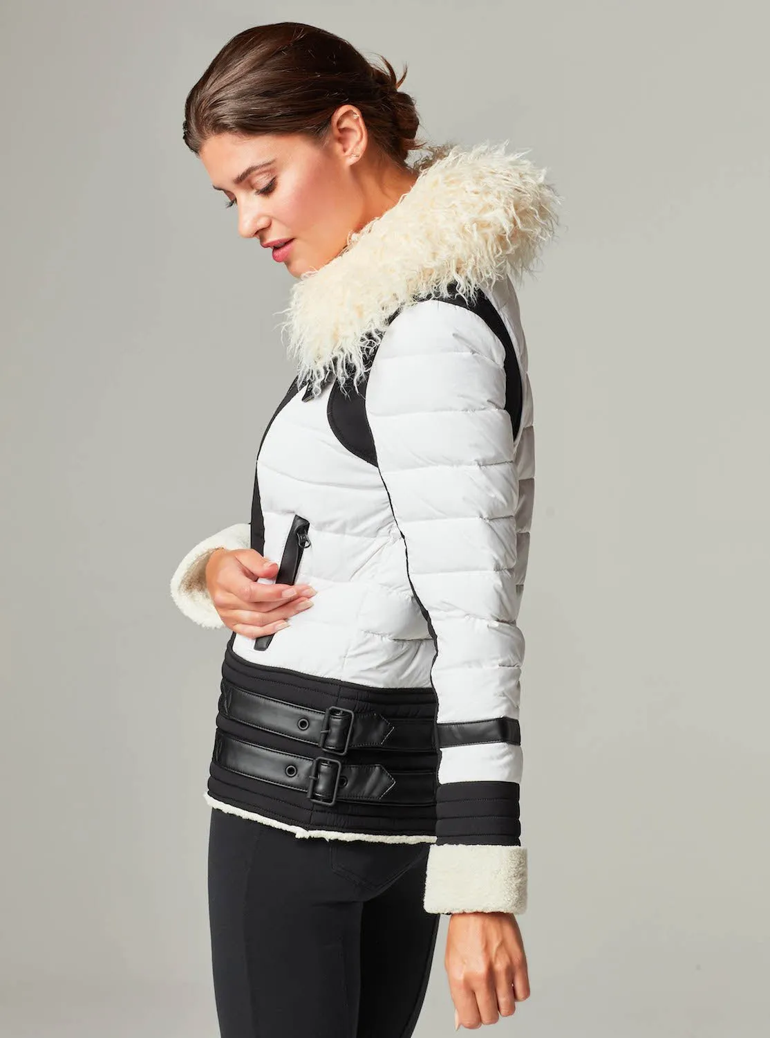 MOTO AVIATOR PUFFER - Down Filled LAST CALL FINAL SALE sold by blanc noir product image thumbnail 4