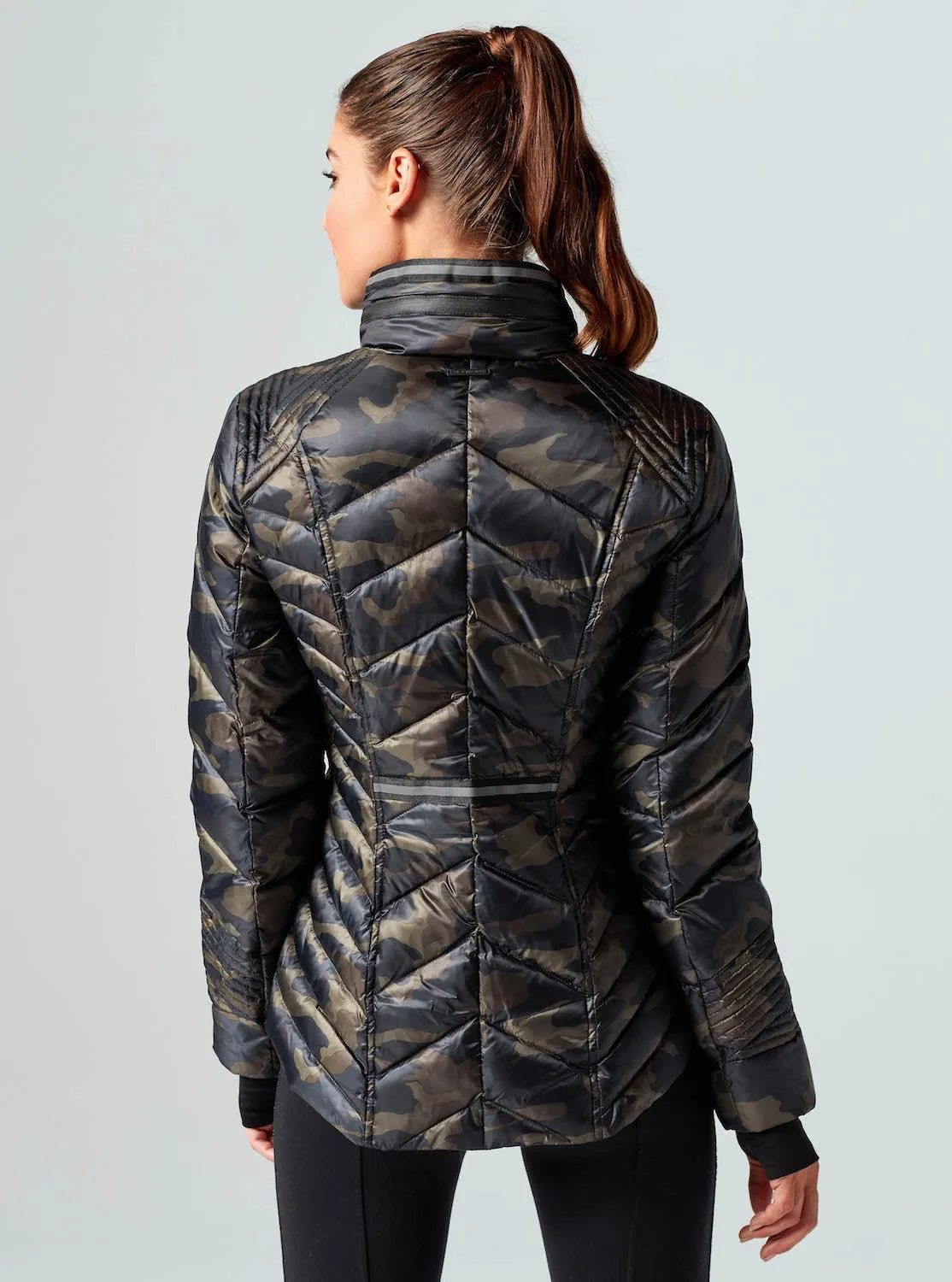 Puffer with Reflective Jacket - Camo sold by blanc noir product image thumbnail 3