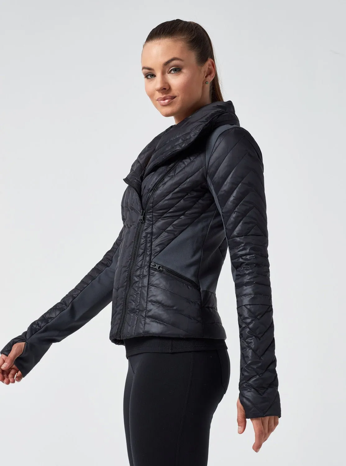 Motion Panel Puffer - Down Filled - Char/Black - FINAL SALE sold by blanc noir product image thumbnail 3