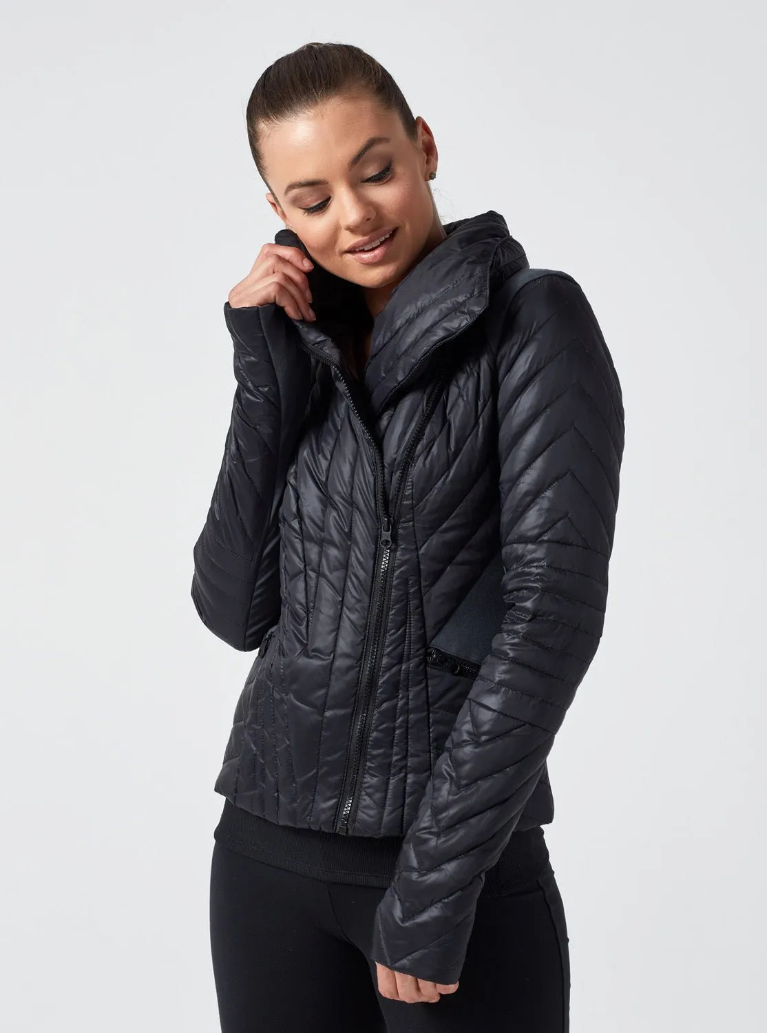 Motion Panel Puffer - Down Filled - Char/Black - FINAL SALE sold by blanc noir