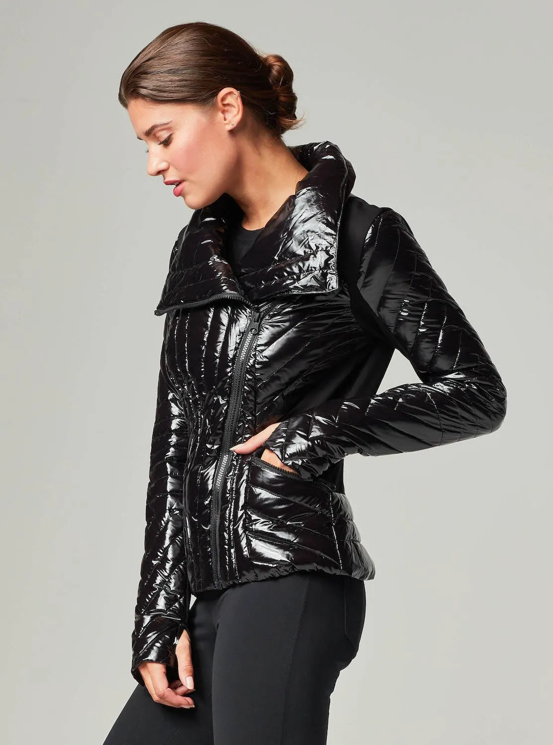 MOTION PANEL PUFFER SHINY - Down Filled sold by blanc noir product image thumbnail 3