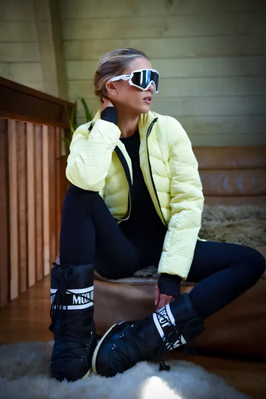 Super Hero Down Filled Puffer With Reflective Trim made by blanc noir