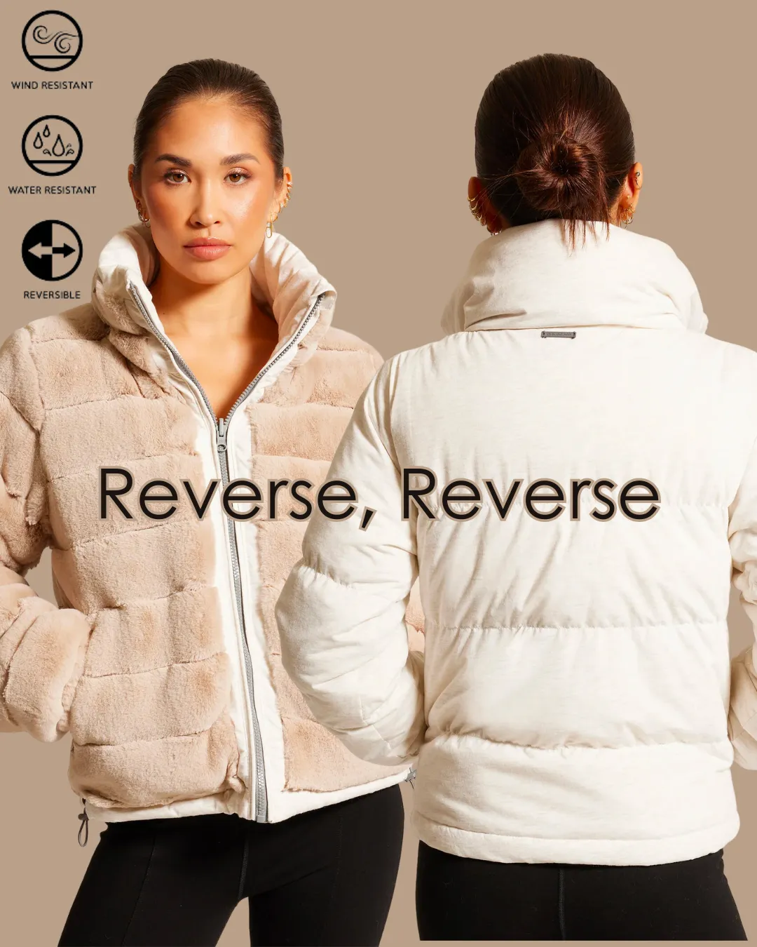 Adventurer Down Filled Reversible Puffer Jacket sold by blanc noir product image thumbnail 4