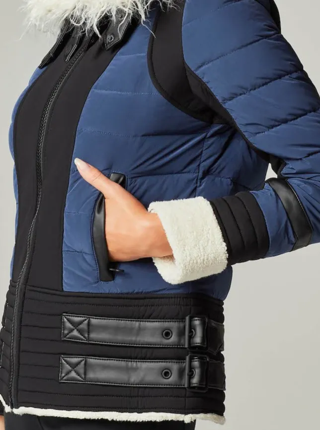 MOTO AVIATOR PUFFER - Down Filled sold by blanc noir