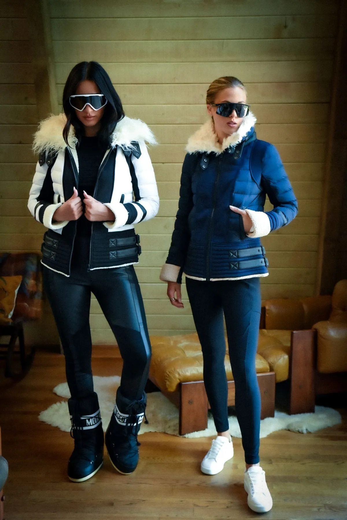 MOTO AVIATOR PUFFER - Down Filled sold by blanc noir product image thumbnail 3