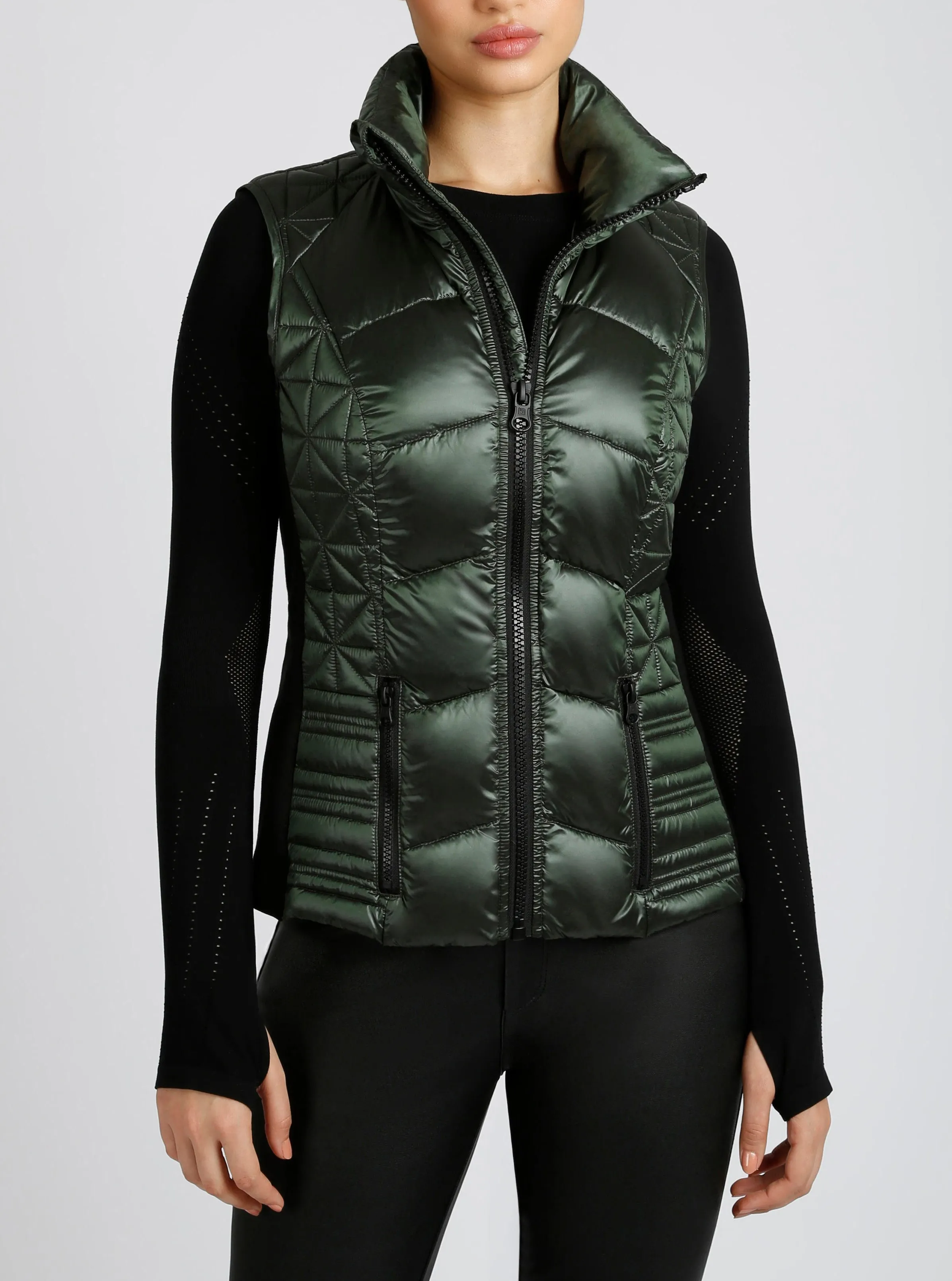 Lightweight Packable Puffer Vest sold by blanc noir product image thumbnail 4