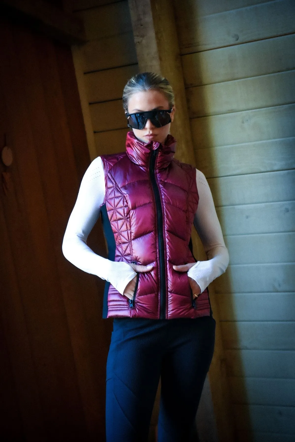Lightweight Packable Puffer Vest sold by blanc noir product image thumbnail 2
