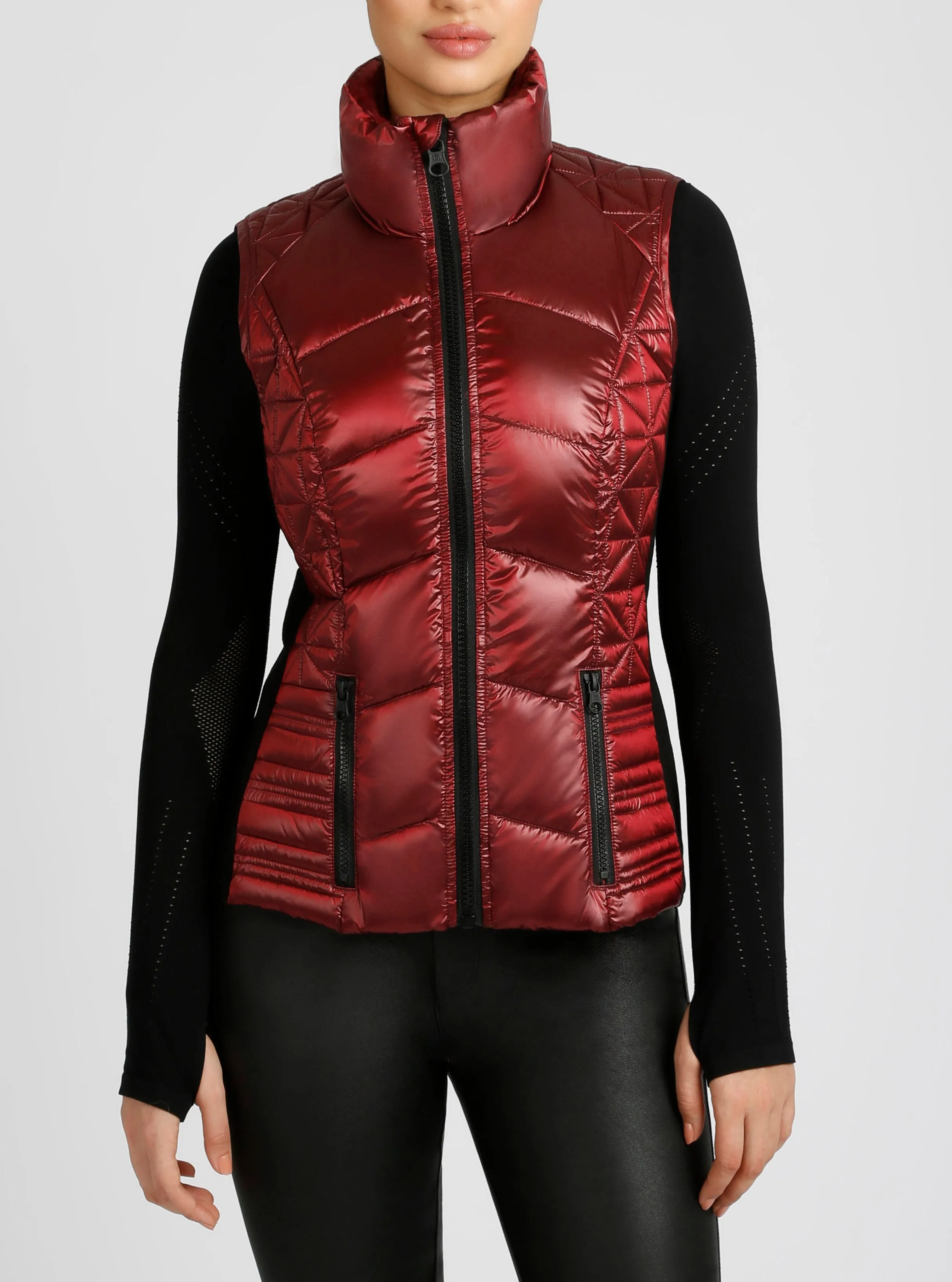 Lightweight Packable Puffer Vest sold by blanc noir product image thumbnail 3