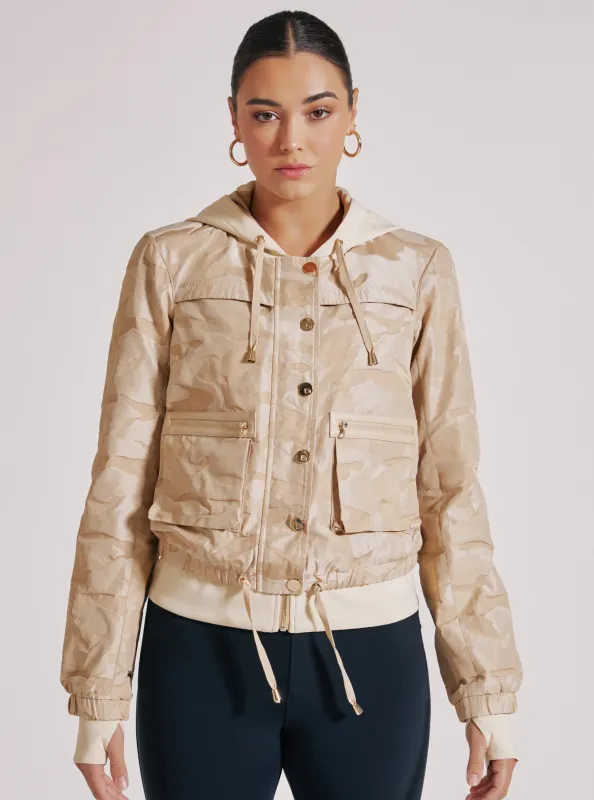 CAMO SKYFALL AVIATOR JACKET GOLD TRIMS - sold to citi trends sold by blanc noir