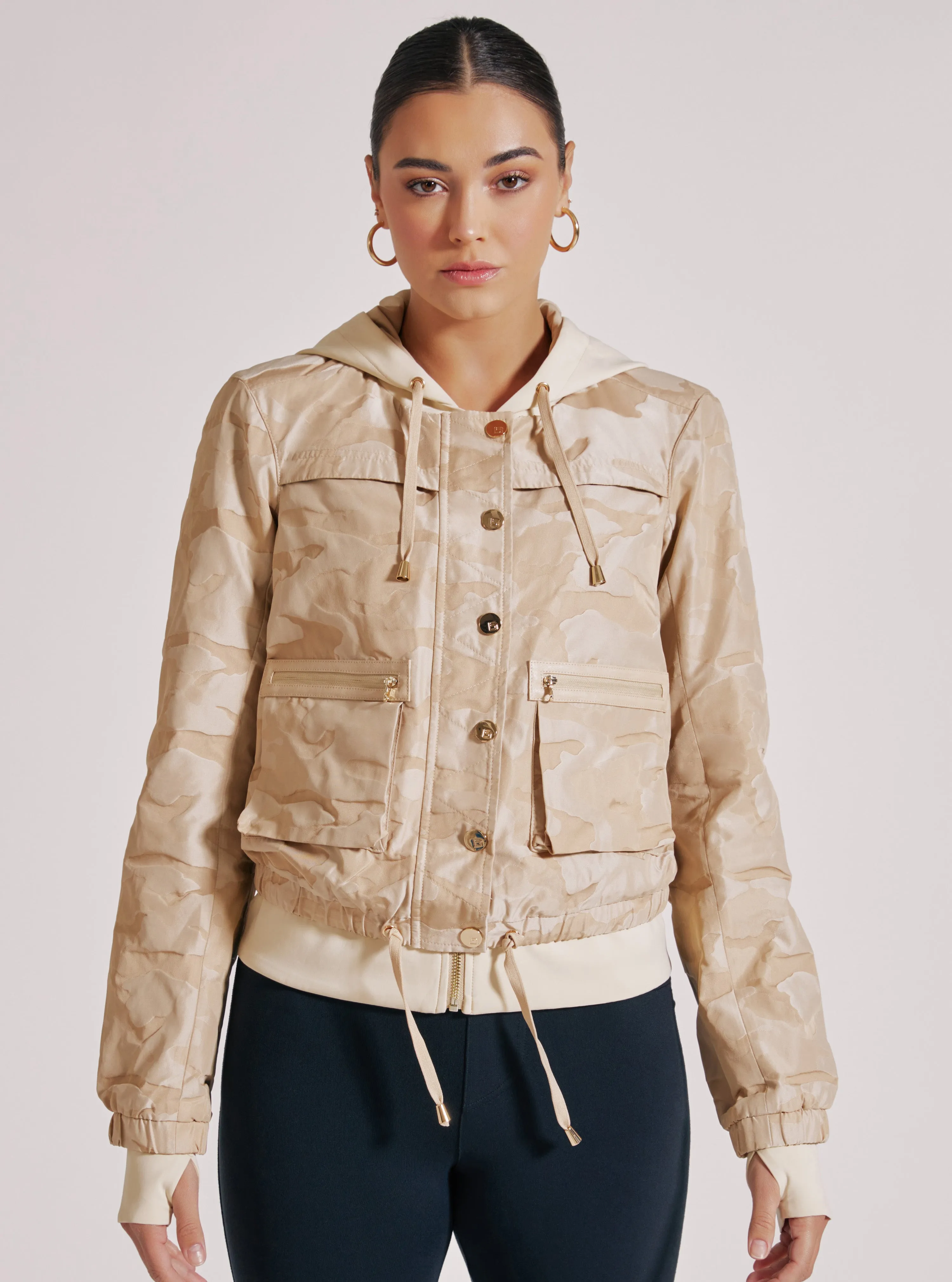CAMO SKYFALL AVIATOR JACKET GOLD TRIMS - sold to citi trends sold by blanc noir