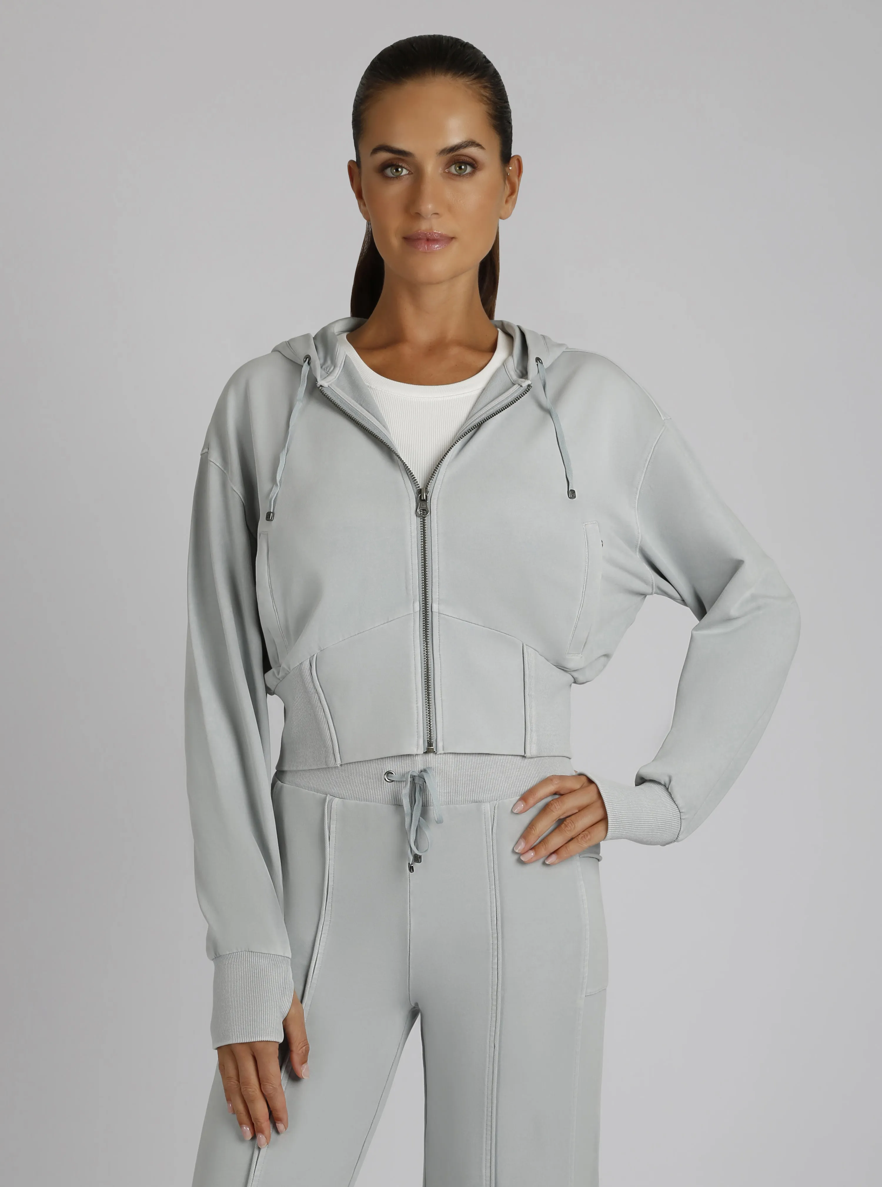 Allegra Garment Dye Super Soft Hoodie sold by blanc noir