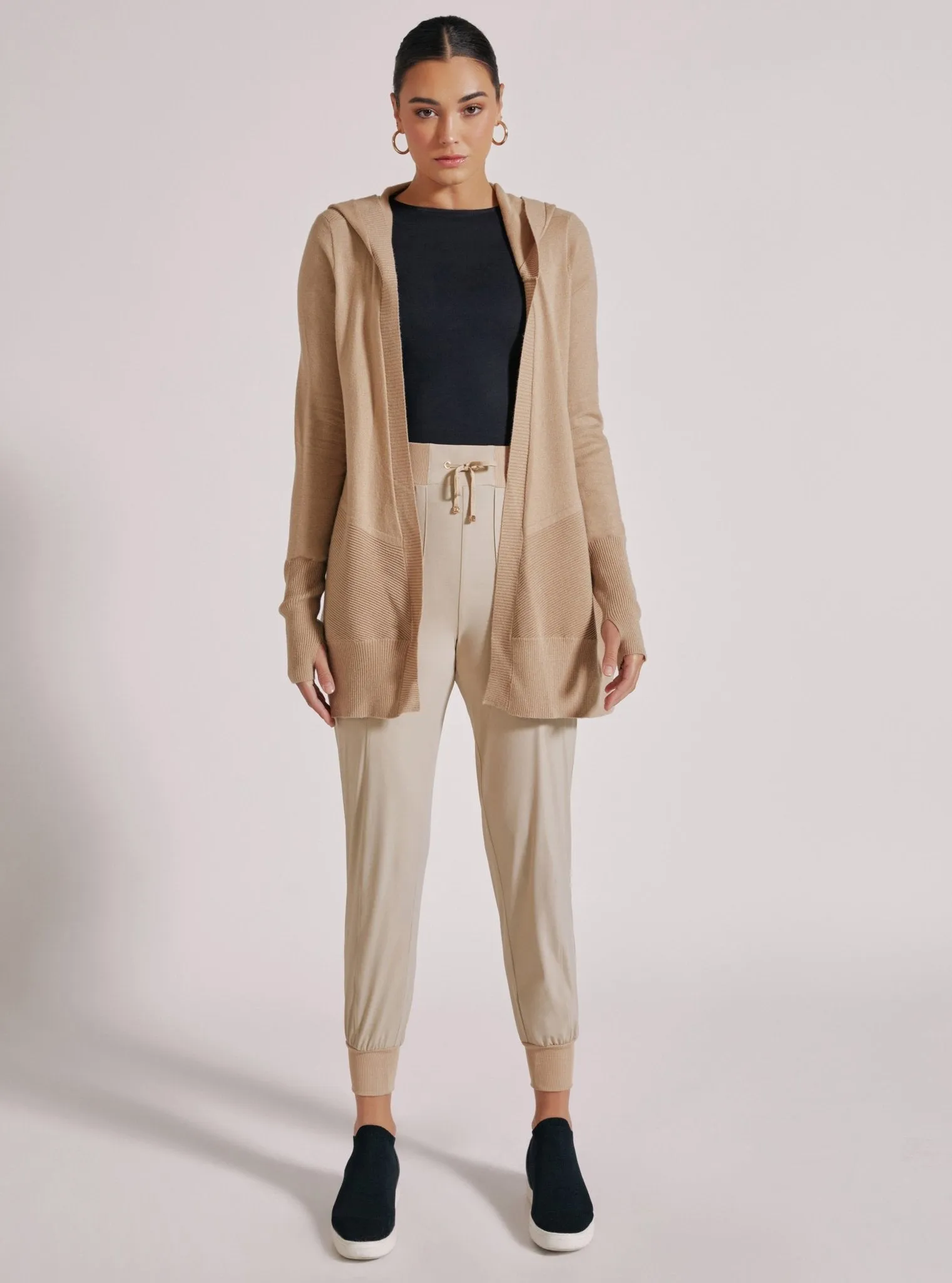 Cropped Portola Cardigan - Irish Cream sold by blanc noir product image thumbnail 5