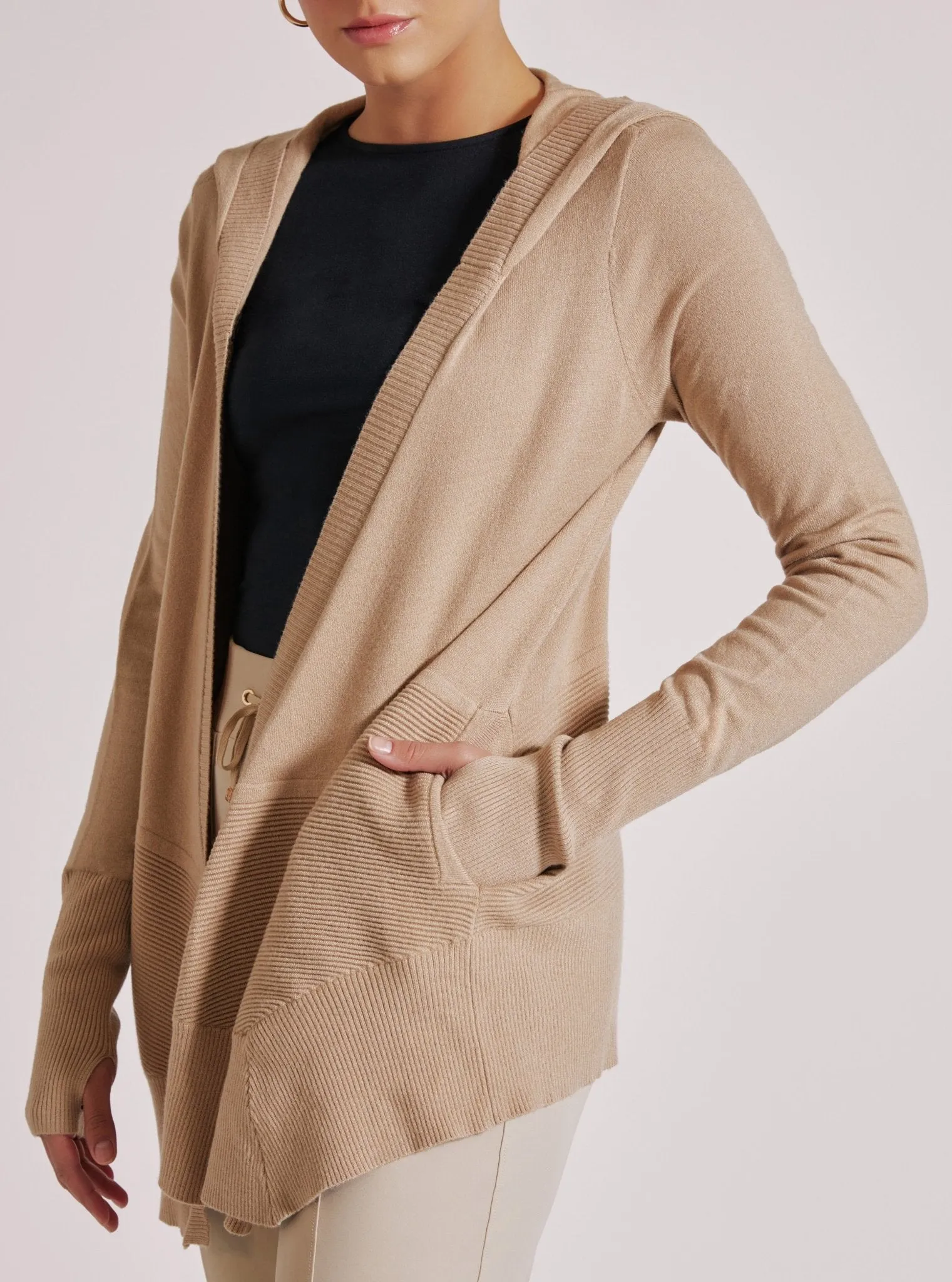 Cropped Portola Cardigan - Irish Cream sold by blanc noir product image thumbnail 4