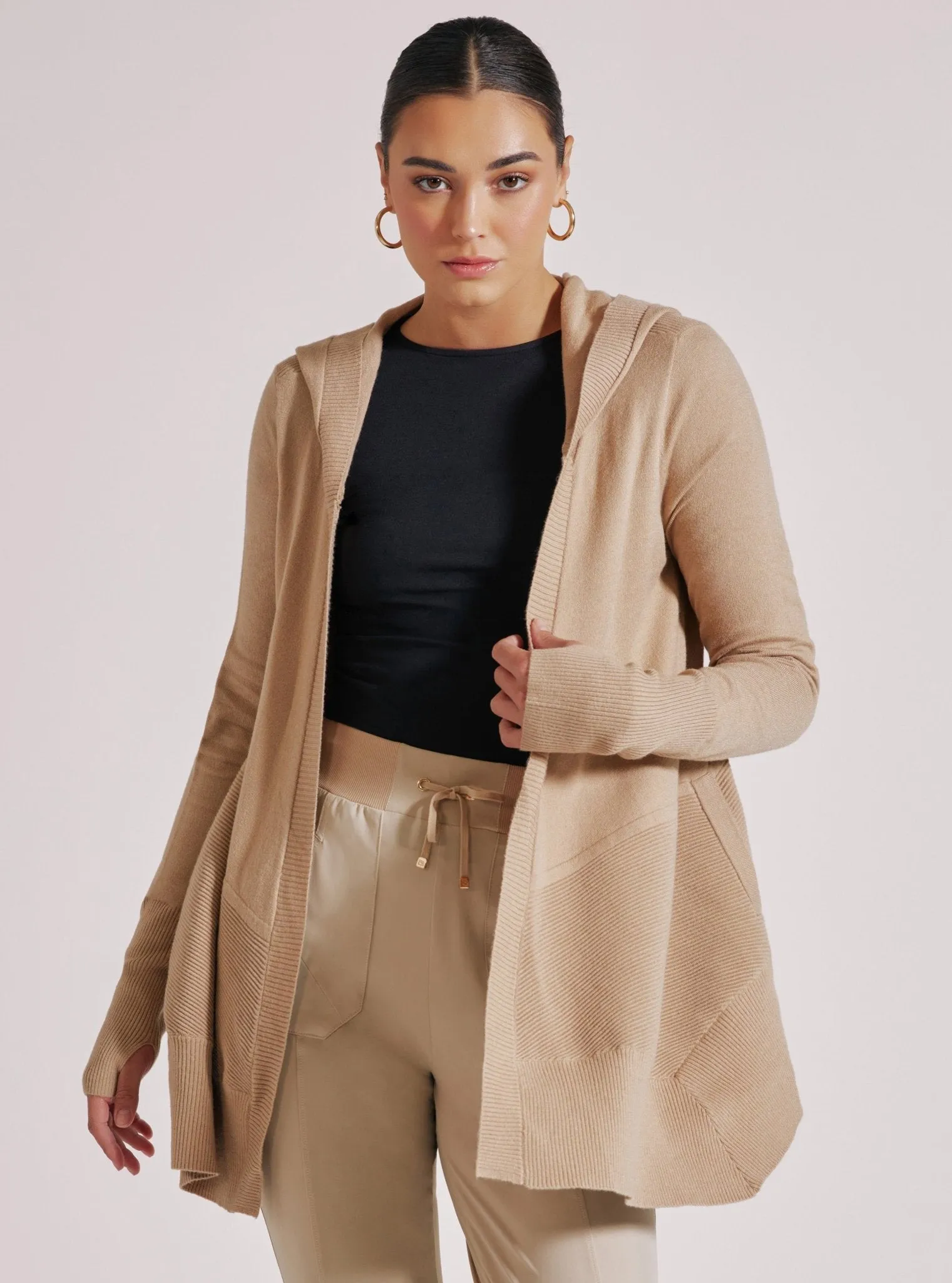 Cropped Portola Cardigan - Irish Cream sold by blanc noir